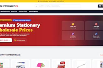 build a custom responsive ecommerce website with checkout