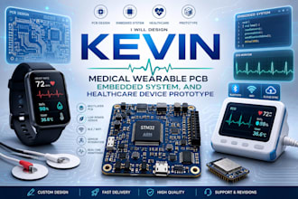 design medical wearable pcb embedded system and healthcare device prototype