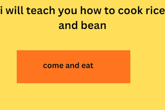 cook rice beans and stew