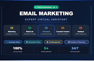 setup omnisend email marketing mailchimp mailerlite constant contact hubspot va