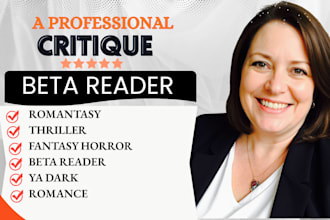 beta read thriller critique romantasy fantasy horror ya dark romance plot review