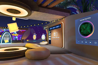 fix or create an interactive custom vrchat world vr meteverse 3d environment map