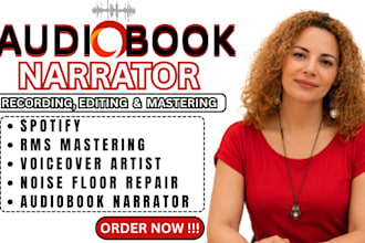 record audiobook narration, voice over and publish to spotify