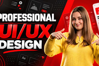 do ui ux figma web design and landing page