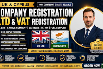 register UK ltd cyprus company and vat professionally company formation itin