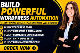 build wordpress form, fluent crm, fluent community fluent smtp and fluent forms
