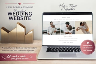 create a personalized wedding website