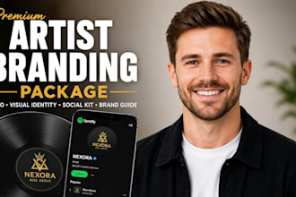 create your artist branding, brand identity and branding kit
