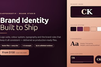 design a complete brand identity for your business or startup