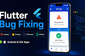 fix flutter app bugs, crashes and errors