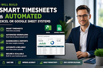 build smart timesheets appscript automated excel and google sheet systems