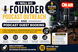 do podcast guest booking and targeted podcast outreach