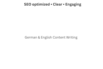 write product descriptions and content in german and english
