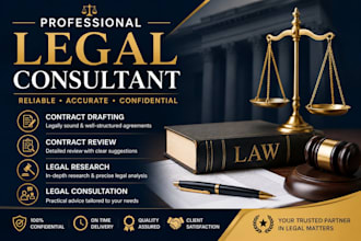 provide legal consultation, contract drafting and legal research