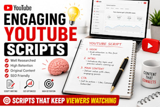 write engaging youtube automation scripts for faceless channels