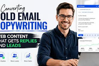 write converting cold email copywriting, web content that gets replies and leads