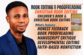 proofread and edit your childrens book or christian book manuscript