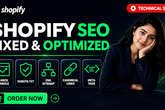 fix and optimize shopify canonical tags robotstxt sitemap meta title SEO issues
