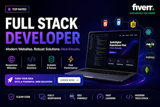develop a full stack ecommerce website with payment integration