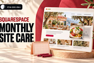 provide monthly squarespace maintenance and updates