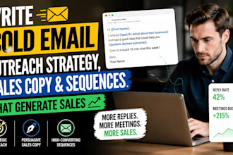 write cold email outreach strategy, sales copy and sequences that generate sales
