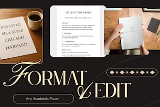 proofread, edit and format your academic paper in apa, mla or chicago style