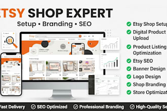 do etsy shop setup etsy digital product upload listing etsy shop banner and logo