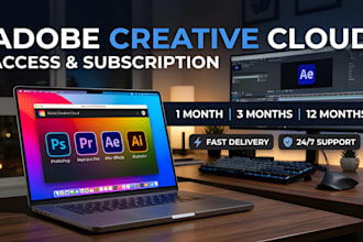 provide adobe creative cloud subscription and setup support