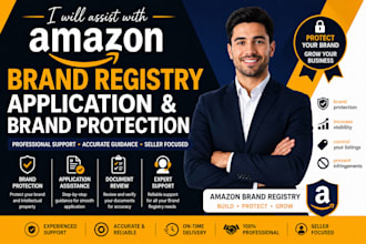 assist with amazon brand registry application and brand protection