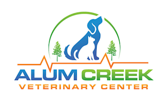 do make alum creek veterinary center vintage logo design