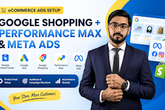 set up google and meta ads and merchant center
