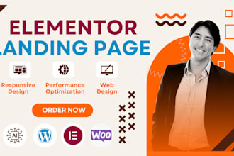 design elementor landing page for your business