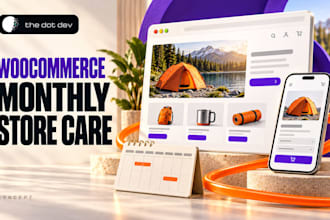 provide monthly woocommerce maintenance and support