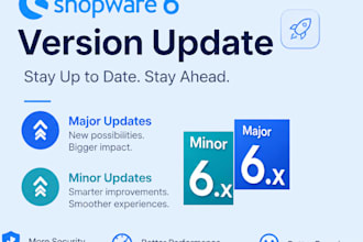 update your shopware store to any minor or major version