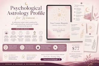 create a psychological astrology profile for women