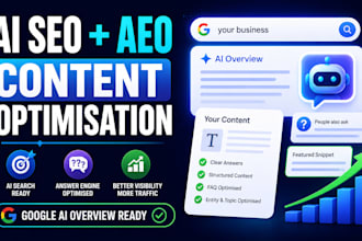 optimize your content for ai SEO, aeo and google ai overviews