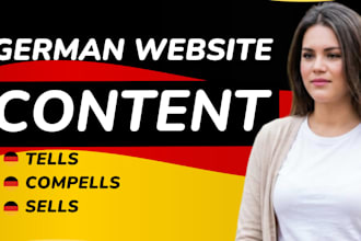 write german website copy sales copy and email copy that converts