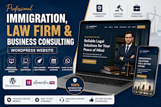 design immigration, law firm and business consultant website