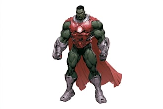 superhero character for comics