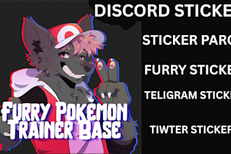 create custom furry telegram stickers  discord emojis  and fursona sticker packs