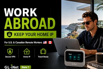 help you work from anywhere remote with VPN, keep home IP
