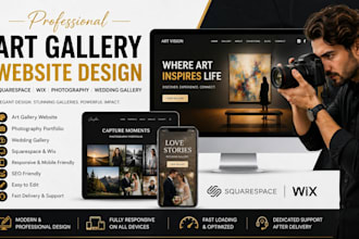 design squarespace art gallery website photography wedding gallery wix website