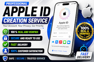create fast and secure apple id for you