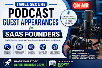 do podcast guest booking and targeted podcast outreach