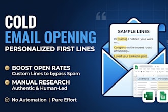 write natural first lines for your cold emails