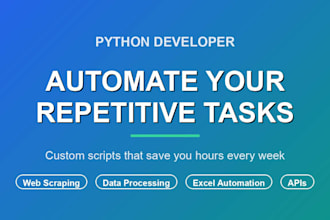 write a python script to automate your repetitive tasks