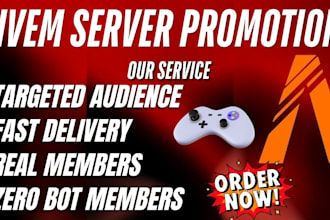 promote minecraft gaming, discord server, rust promotion, fivem, dayz ads