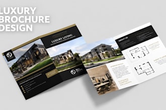 design urgent real estate brochure flyer or open house marketing fast