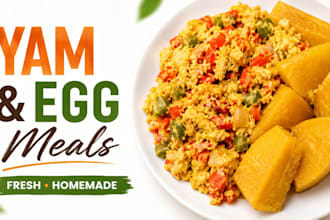 prepare delicious yam and egg breakfast lunch or dinner meals