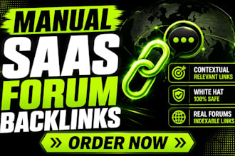 build manual saas forum backlinks from real niche communities